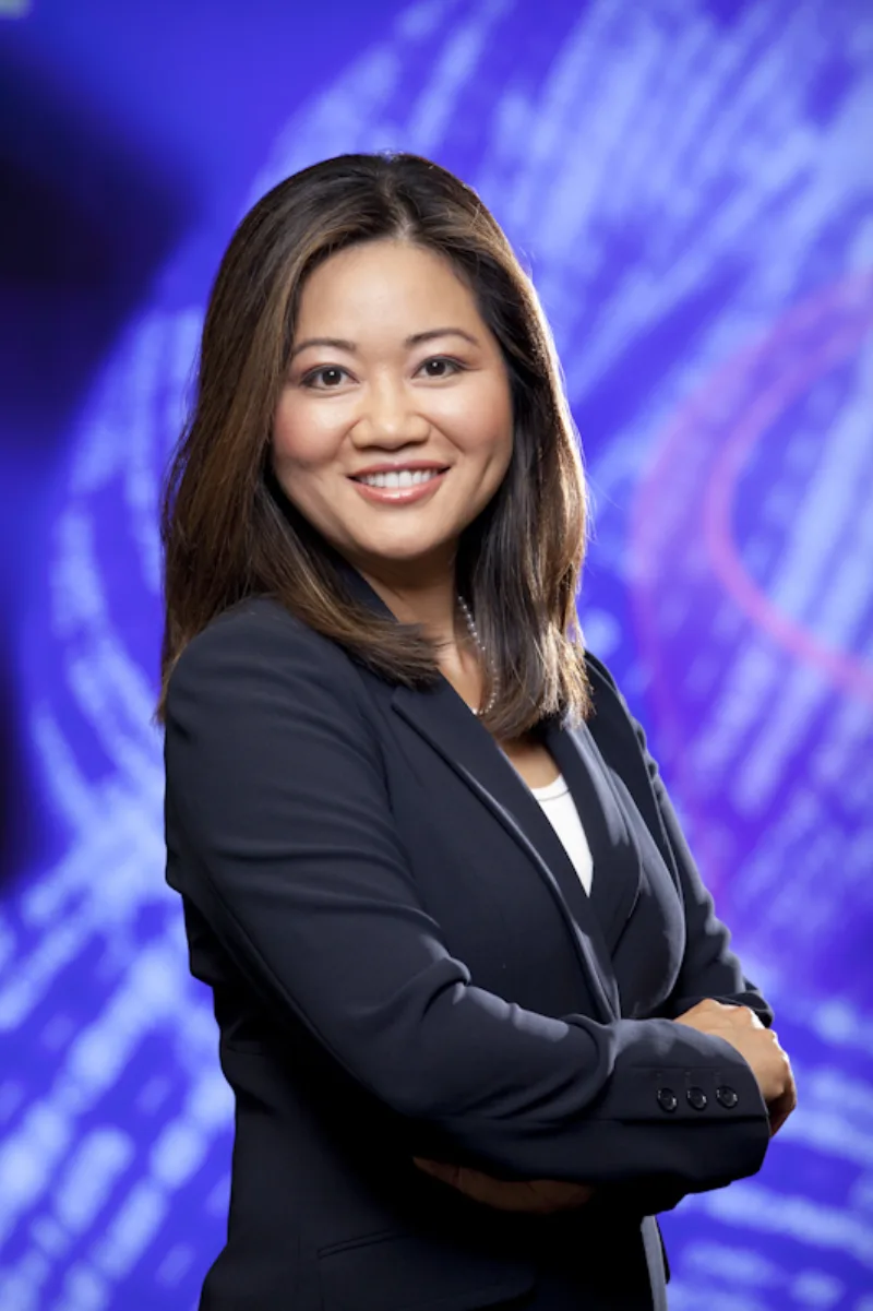 Headshot of author Dr. Linda Yueh