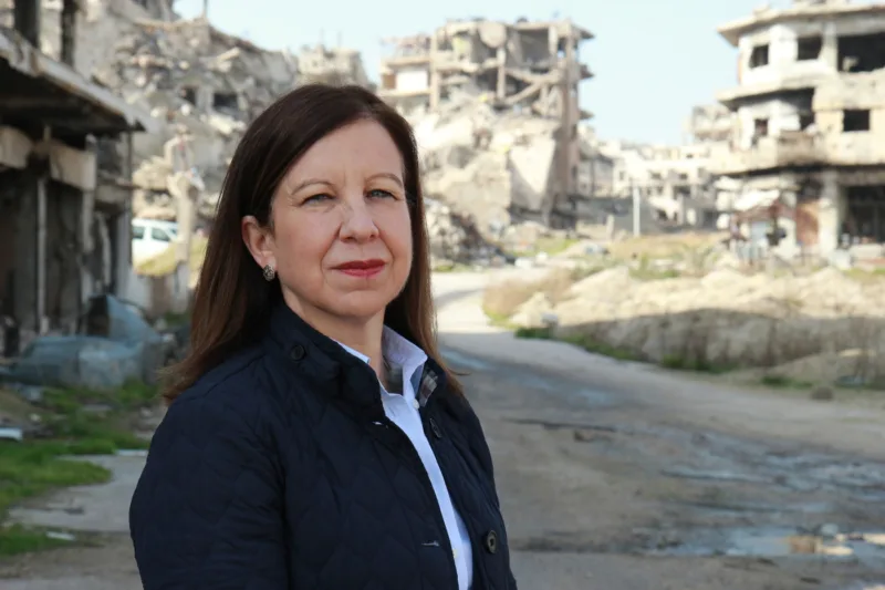 Headshot of author Lyse Doucet