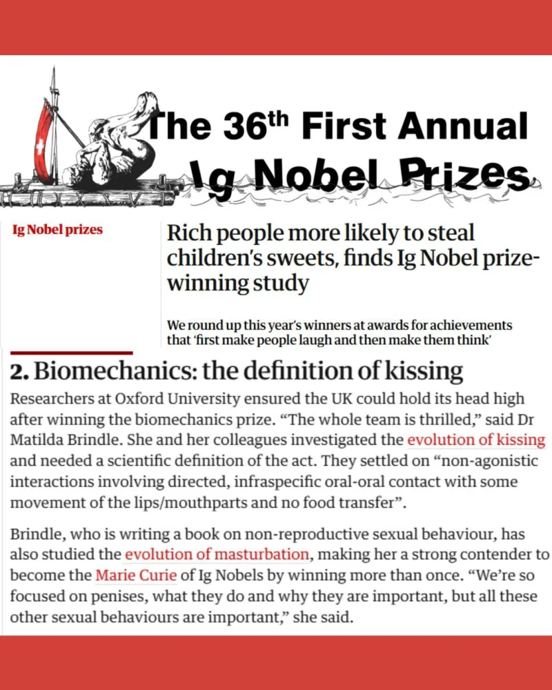 Ig Nobel prize